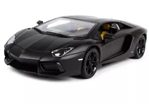 Bburago 1:18 Lamborghini Aventador LP700-4 Diecast MODEL Racing Car Black NIB - Picture 1 of 6