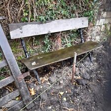 Original Victorian Cast Iron Twig Bench, Garden Seat
