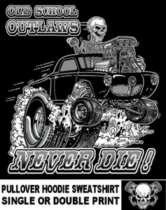 KUGEL NASE STUDEBAKER OLD SCHOOL OUTLAW HEISSES RENNAUTO SCHÄDEL HOODIE SWEATSHIRT - Bild 1 von 12