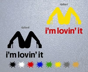 I'm Lovin'It McDonalds Funny STICKER PEGATINA DECAL VINYL - Bild 1 von 4