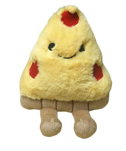Frankford Plush Pepperoni Pizza Slice With Legs 9" With Attached Ribbon Hanger - Picture 1 of 2