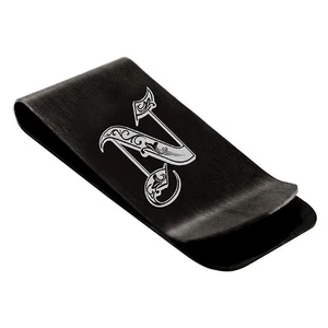 Clip of Money, Stainless Steel Royal Initial Words N, Money Clip for Men, gif... - Picture 1 of 4