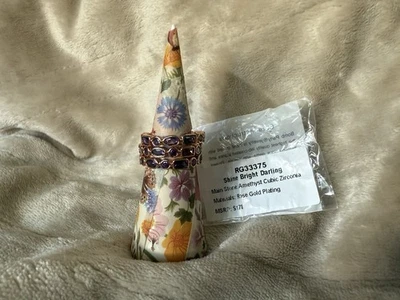 BombParty Febrero 2025 RG33375 "Shine Bright Darling" Amatista Oro Rosa Talla 9 Foto 1 de 3