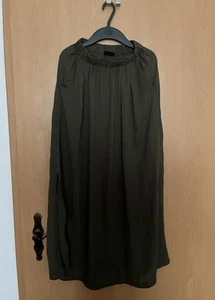 ♥♥ leichter Maxirock in grün( Khaki ) mit Beinschlitz Gr. 34 ♥♥ - Bild 1 von 4