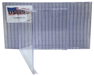 100 USDISC CD Jewel Cases Standard 10,4 mm ohne Fach, einzeln 1 Disc (klar) - Bild 1 von 2