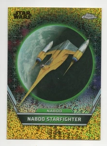 2024 Topps Star Wars Hyperspace #78 Naboo Starfighter Gold Dust Refractor /50 - Picture 1 of 2