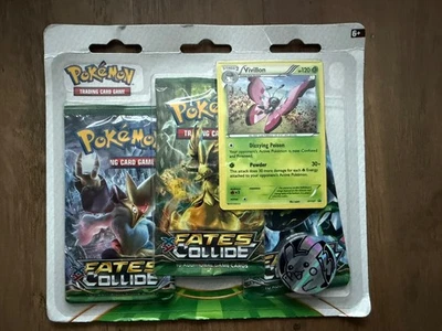 Pokemon Tcg XY Fates Collide Blister 3 pack- Vivillon Promo  - Image 1 of 2
