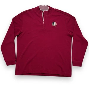 Florida State Seminolen Langarm 1/4 Druckknopf Pullover Shirt Cutter & Buck XXL - Bild 1 von 5