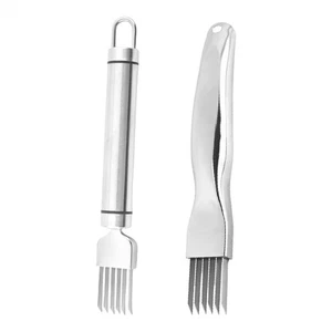 1x Tritatutto Seta Il Coltello Acciaio Inox Coltello Tritato Cucina Tagliaverdure - Foto 1 di 13