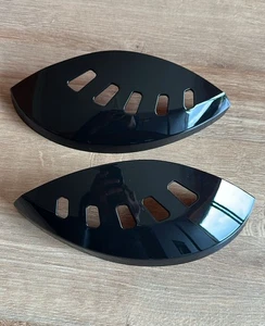 Abarth 500 Gloss Black Angry Evil Eye Covers 500 595 695 ABS Plastic UK - Picture 1 of 6