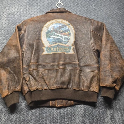 Hudson’s Bay Company Outfitters Leder Bomberjacke Herren mittelbraun Vintage - Bild 1 von 4