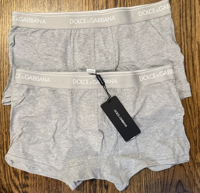 Cueca boxer masculina Dolce & Gabbana (pacote com 2) média nova com etiquetas - Imagem 1 de 3
