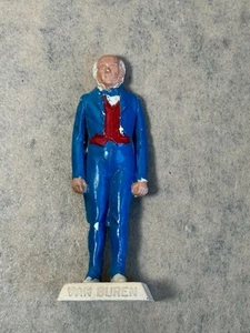 PRESIDENT MARTIN VAN BUREN Vintage 1960s Marx Presidents 2.5" Figure - Blue - Picture 1 of 2
