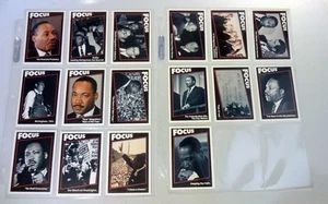 Dr Martin Luther King Trading Card komplett 16 Karten Base Set Focus 1992 SLEEVED - Bild 1 von 6