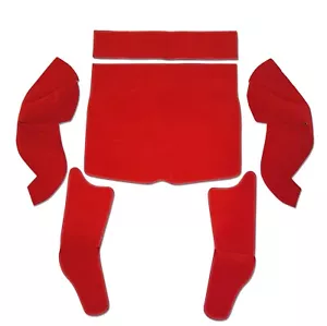 Juego de alfombras negras de área de carga (ROJA) - alta calidad (trajes MG MGB GT) - Imagen 1 de 3