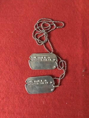 WW2 US ARMY DOG TAG PLAQUE IDENTITE US ARMY  T43 T42 - Photo 1/3