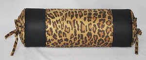 NEW Corded Pillow made w Ralph Lauren Venetian Court Leopard & Black Logo Fabric - Picture 1 of 3