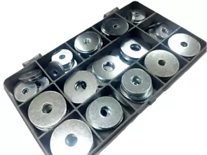 PENNY REPAIR MUDGUARD WASHERS 140 ASSORTED PIECE KIT STEEL METRIC M5 M6 M8 M10 - Picture 1 of 4