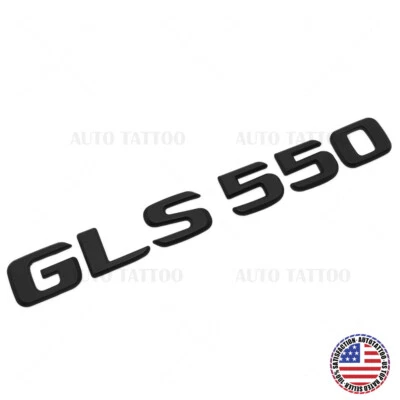 Mercedes GLS 550 17-19 letra emblema puerta levadiza logotipo insignia AMG Sport negro mate Foto 1 de 4