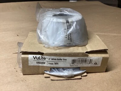 JUNO Vulite 圆形挡板装饰白色 4 英寸 V4034W-WH #101E88PR6*CO — 第 1/2 张图片