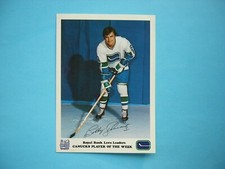 1972/73 ROYAL BANK LEO'S LEADERS VANCOUVER CANUCKS PHOTO BOBBY SCHMAUTZ SHARP!!