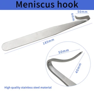 Gancho ortopédico para articulaciones de rodilla gancho de medio menisco herramienta retractora de tejido tibial - Imagen 1 de 7