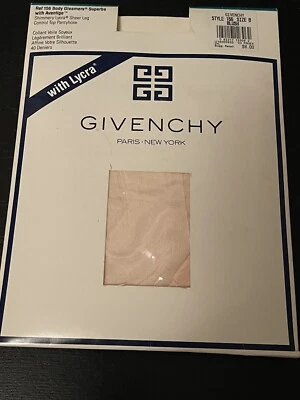Givenchy Vintage Pantyhose Body Gleamers Size B Control Top Blush Shimmery 1990 - Image 1 of 2