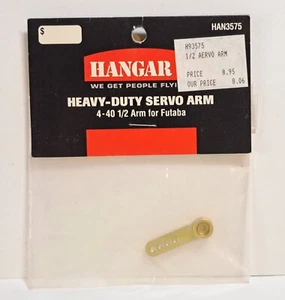 Original HANGAR 9 RC Airplane Parts #3575 Futaba 4-40 1/2 Servo Arm NOS - Picture 1 of 1