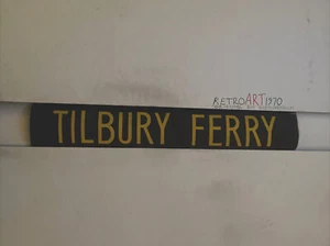 Essex 6.1971 Bus Blind 33"- Gift - Yellow Tilbury Ferry - Picture 1 of 9
