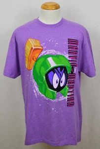 Camiseta gráfica Marvin the Martian Head Looney Tunes púrpura nueva con etiquetas - Imagen 1 de 2