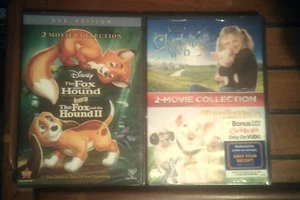 The Fox and the Hound 1 & 2 + Charlotte's Web Movie + animated 4-Film NEW DVDs - Picture 1 of 1