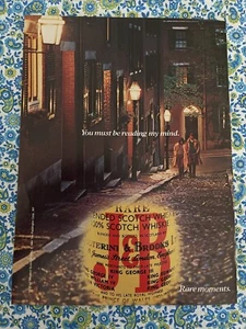 Vintage 1985 J & B Scotch Print Ad Street Scape Nighttime Lights - Bild 1 von 7