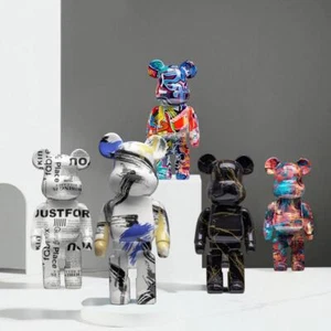 Figurine Animal Bear Multicolor Smooth Modern Resin Medium Free Stand Home Decor - Picture 1 of 35