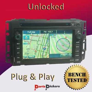 Unlocked 2007 - 2009 GMC Chevy Navigation Radio GPS CD DVD Player OEM Stereo - Picture 1 of 7