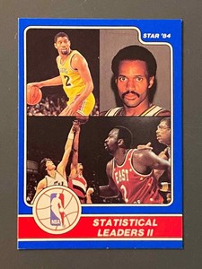 1984 Star #11 Magic Johnson / Moses Malone / Gilmore Statistical Leaders