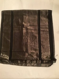 Bufanda DE COLECCIÓN Hecha Expressly para Strawbridge Clothier Italia Negro Dorado 15x60 - Imagen 1 de 4