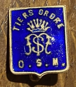 SUPERBE BROCHE RELIGIEUSE TIERS ORDRE O.S.M. (950) FRANCISCAIN - Picture 1 of 2