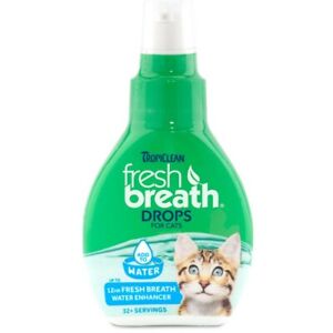 TropiClean Fresh Breath Drops, 1.7-oz bottle For Cats 