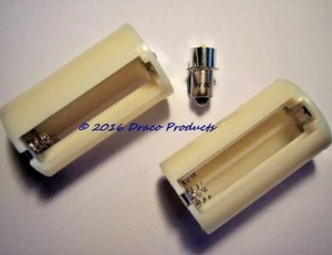 FLASHLIGHT 5-Watt 250+ Lumen 1.5-9V LED and 3-AA to 2D-Cell battery adapters KIT - Picture 1 of 6