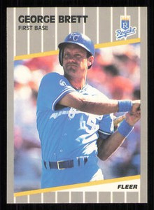 1989 Fleer #277 George Brett - - Near Mint or Better
