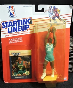 1989 KENNER STARTING LINEUP - DELL CURRY - CHARLOTTE HORNETS - Picture 1 of 2