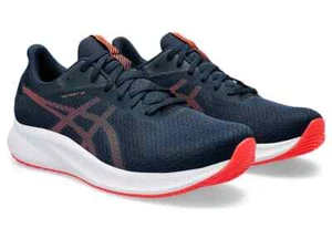 Men's Asics Running Shoes Patriot 13 French Blue/Red Mesh Trainers UK 11.5 EU 47 - Picture 1 of 7