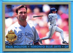 PAUL MOLITOR ~ 1993 Fleer Final Edition Baseball Diamond Tribute #5 