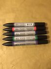 Winsor and newton watercolour marker set of 5 New!