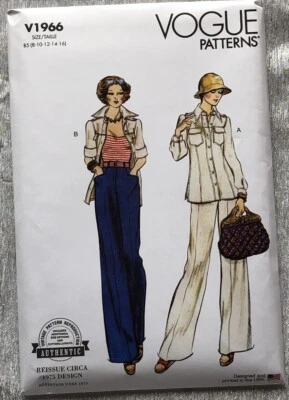 Vogue  Sewing Patterns 1966 . MissesJacket And Pants Uncut. Sizes 8-10-12-14-16. - Image 1 of 3