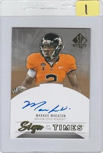 2013 SP Authentic Sign of the Times Markus Wheaton Auto Oregon State Beavers - Bild 1 von 2