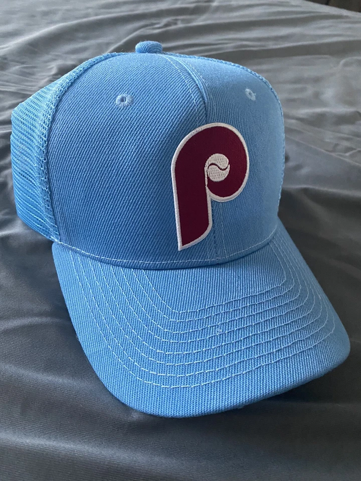 Philadelphia Phillies Vintage Throwback 1970’s Logo Baseball Trucker Hat Cap NEW - Image 1 of 4