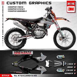 Kungfu Graphics Custom Decal Kit for EXC F XCW XCF-W 150-500 2020 2021 2022 Grey - Picture 1 of 21
