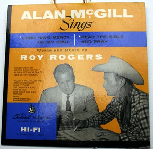 ALAN McGILL SINGS ROY ROGERS Sacred LP9040 12" red vinyl 331/3 spiritual evangel - Picture 1 of 8
