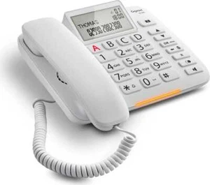 Gigaset Telefono Fisso Vivavoce Display Ampio LED Tasti Grandi Bianco DL380 - Foto 1 di 8